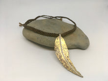 Load image into Gallery viewer, Brass Leaf Necklace