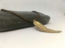 Load image into Gallery viewer, Brass Leaf Necklace