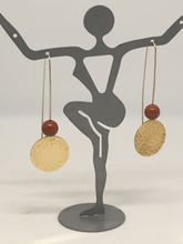 Load image into Gallery viewer, Long Brass Drop - Jasper