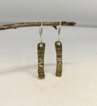 Load image into Gallery viewer, Rectangle Brass with Sterling silver