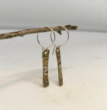 Load image into Gallery viewer, Rectangle Brass with Sterling silver
