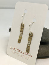Load image into Gallery viewer, Rectangle Brass with Sterling silver
