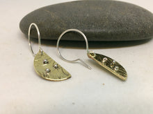 Load image into Gallery viewer, Brass and Silver half circles