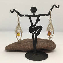 Load image into Gallery viewer, Sterling Silver wireweave-Amber