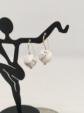 Load image into Gallery viewer, Short Sterling Silver - White Howlite
