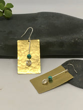 Load image into Gallery viewer, Bold and Brass with Turquoise/Sterling Silver
