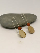 Load image into Gallery viewer, Long Brass Drop - Jasper