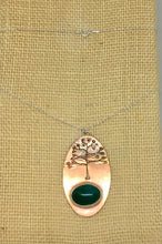 Load image into Gallery viewer, Tree Pendant - Chrysocolla