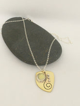 Load image into Gallery viewer, Brass Spiral - Serpentine Necklace