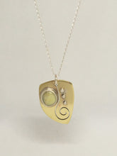 Load image into Gallery viewer, Brass Spiral - Serpentine Necklace