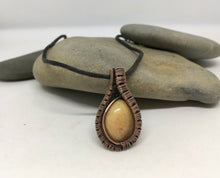 Load image into Gallery viewer, Agate - Copper wire weave Pendant