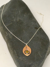 Load image into Gallery viewer, Amber Copper Pendant-Sterling Silver