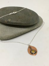 Load image into Gallery viewer, Amber Copper Pendant-Sterling Silver