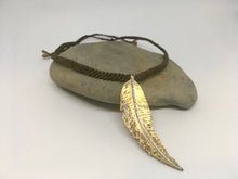 Load image into Gallery viewer, Brass Leaf Necklace
