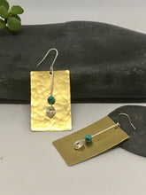 Load image into Gallery viewer, Bold and Brass with Turquoise/Sterling Silver
