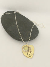 Load image into Gallery viewer, Brass Spiral - Serpentine Necklace
