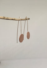 Load image into Gallery viewer, Long Drop Brass/Copper Earring
