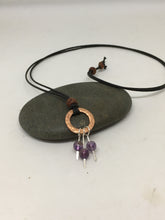 Load image into Gallery viewer, Eternity Necklace -Amethyst/Sterling Silver/Copper
