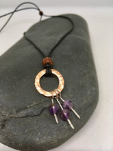 Load image into Gallery viewer, Eternity Necklace -Amethyst/Sterling Silver/Copper
