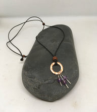Load image into Gallery viewer, Eternity Necklace -Amethyst/Sterling Silver/Copper
